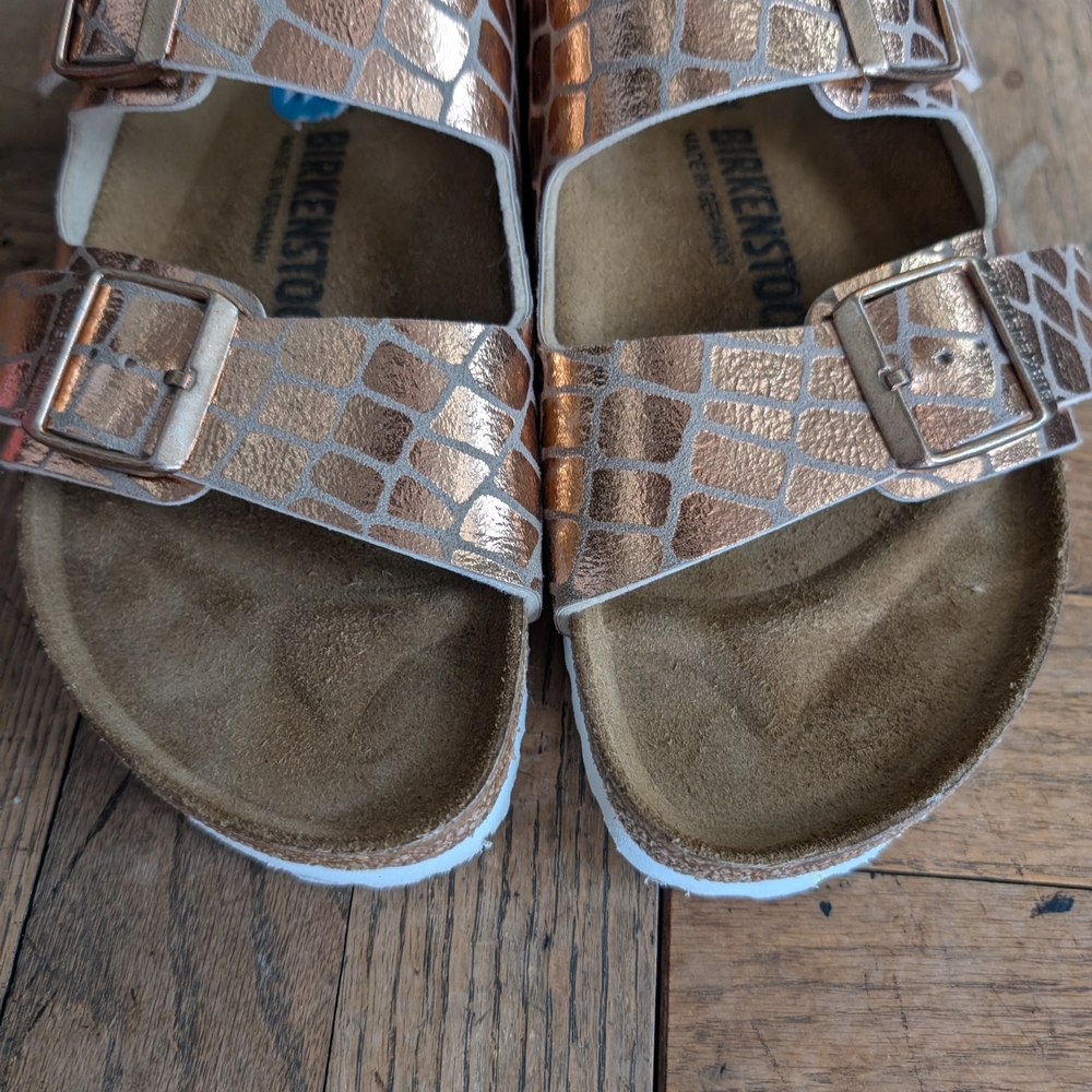Birkenstock Rose gold alligator - Picture 2 of 5